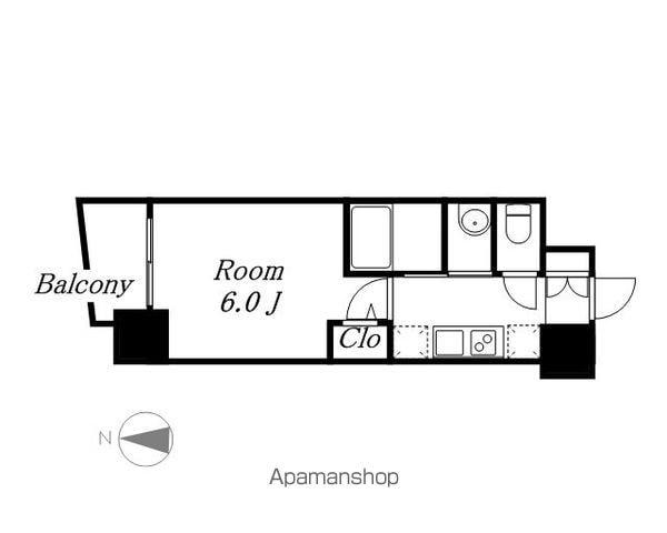 エステムコート名古屋ステーションクロス(1K/7階)の間取り写真