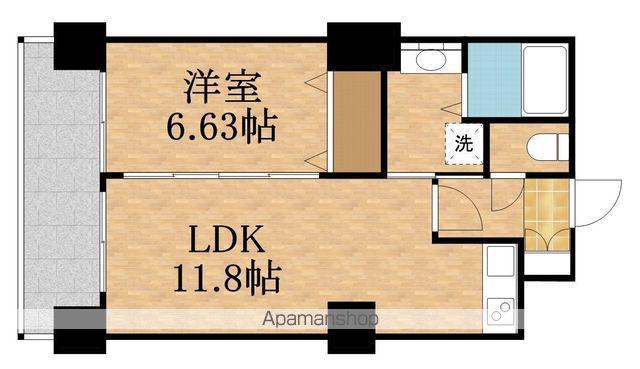 NORDEN TOWER SHINOSAKA PREMIUM(1LDK/24階)の間取り写真