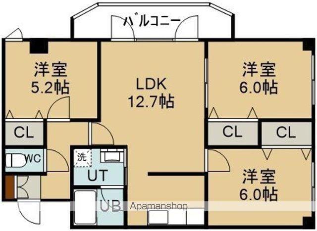AVANT GARDEⅢ(3LDK/5階)の間取り写真