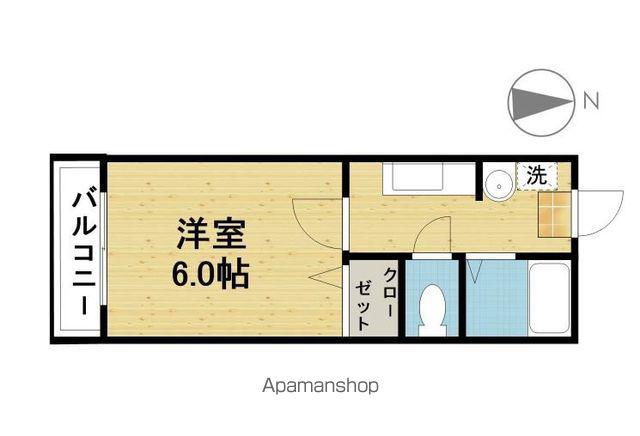 レトア豊町(1K/2階)の間取り写真