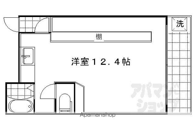 シャトー・ド たなか(ワンルーム/3階)の間取り写真
