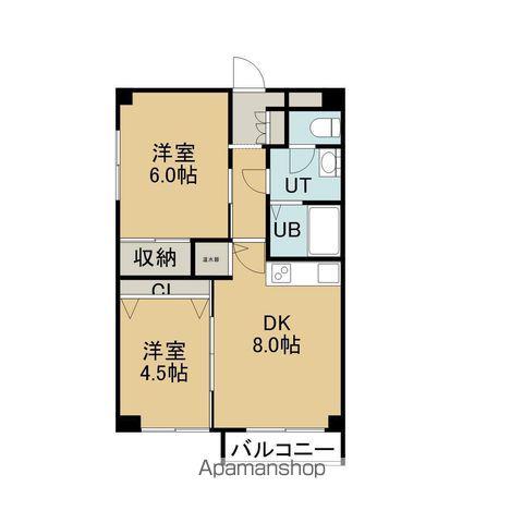 メゾン・ド・K(2DK/4階)の間取り写真