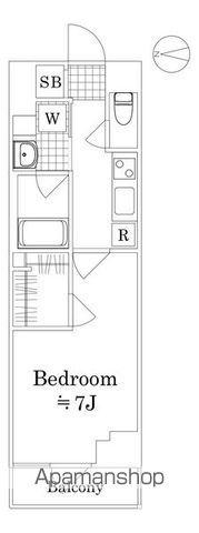 セジョリ池袋本町(1K/2階)の間取り写真