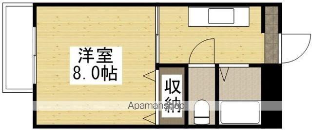 エクセレント伊福(1K/1階)の間取り写真