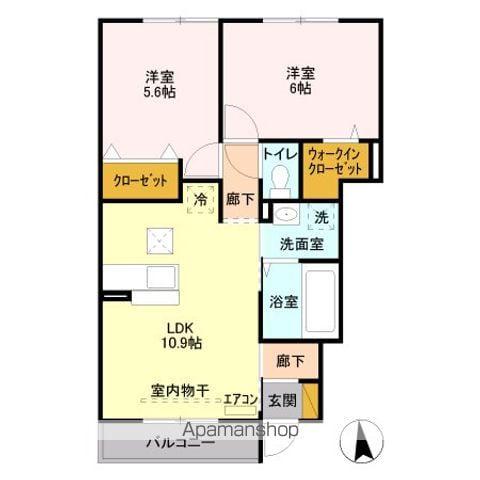 サニーコート(2LDK/1階)の間取り写真