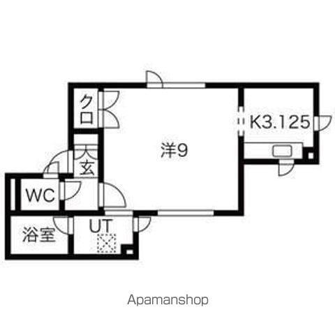 美川ハイツ8(1K/1階)の間取り写真