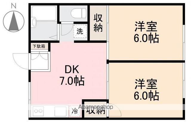 ELVITA池戸(2DK/1階)の間取り写真