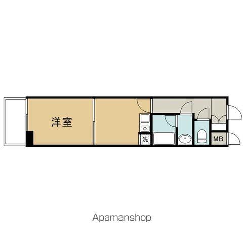 朝日プラザエザース東山(1DK/3階)の間取り写真