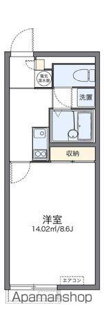 レオネクスト市三宅(1K/1階)の間取り写真