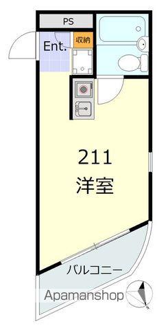 トップ三軒茶屋第4(ワンルーム/2階)の間取り写真