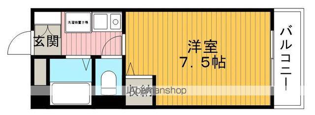 竹永ハイツ(1K/2階)の間取り写真