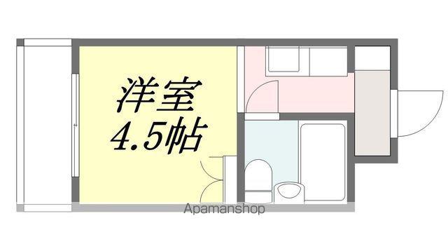 メゾン・ド・ルー清水町(1K/2階)の間取り写真