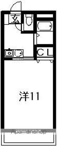 ビアー館(1K/1階)の間取り写真