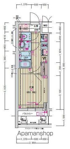 プレサンス東別院駅前Ⅱ(1K/7階)の間取り写真