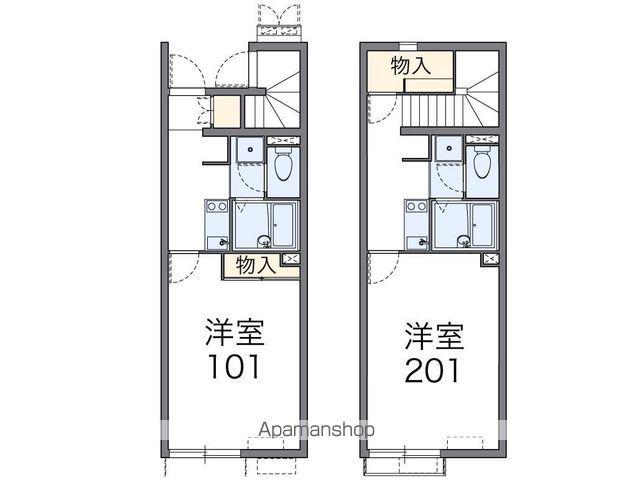 レオネクスト大和(1K/2階)の間取り写真