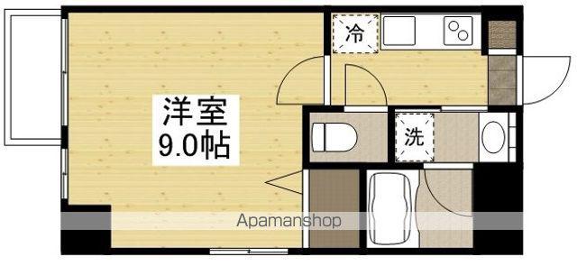 月光岡山市役所前(1K/2階)の間取り写真