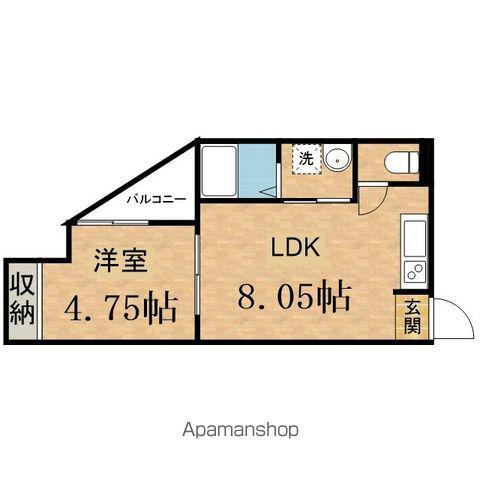 エーグル(1LDK/2階)の間取り写真