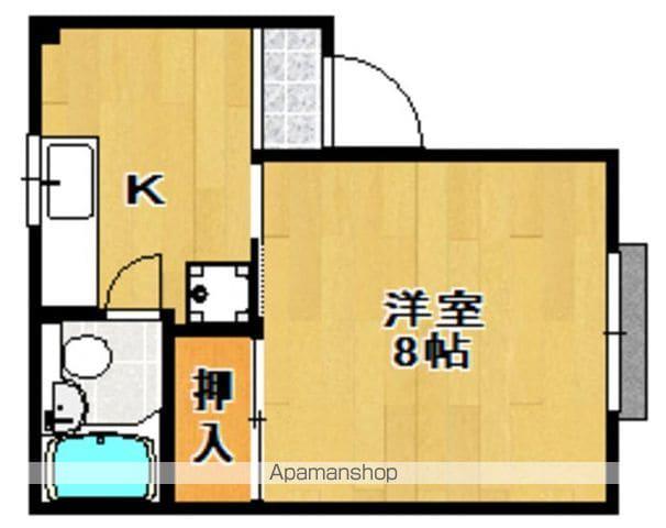 小林コーポ(1K/2階)の間取り写真