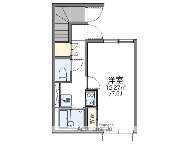 レオネクストパシフィックメゾン(1K/1階)の間取り写真