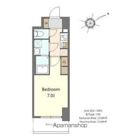 S-RESIDENCE堺浜寺AXIAL(1K/10階)の間取り写真