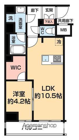 ARCOBALENO OSHIAGE BLOSSOM(1LDK/4階)の間取り写真