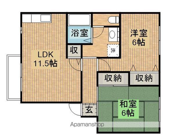 T-スクエアA・B(2LDK/2階)の間取り写真