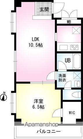 BAY SIDE COURT壱(1LDK/2階)の間取り写真