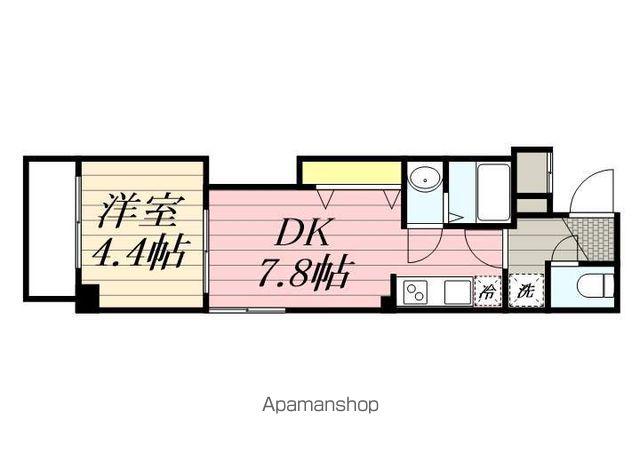 MAISON DE LILY(1DK/2階)の間取り写真