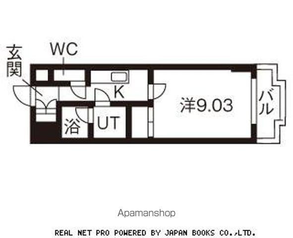 パレ・ミレニアム(1K/2階)の間取り写真