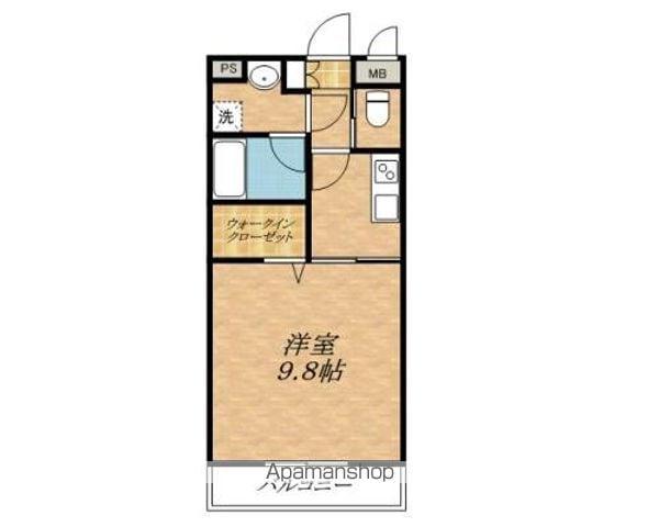 大王路マンション・スミオ(1K/2階)の間取り写真