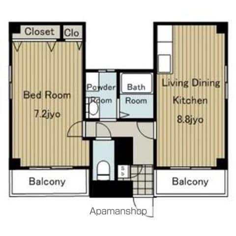 サントル大宝(1LDK/5階)の間取り写真
