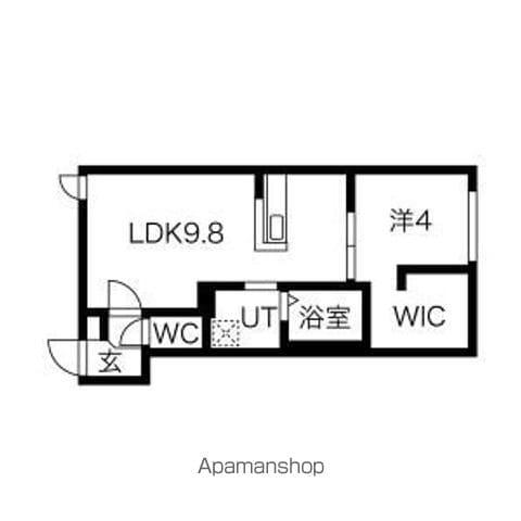 シティプレミア南郷13丁目(1LDK/2階)の間取り写真