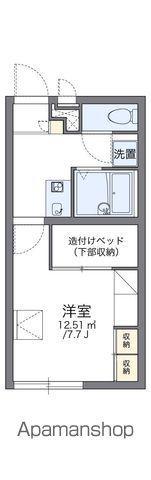 レオパレスチアフル プレイン(1K/1階)の間取り写真