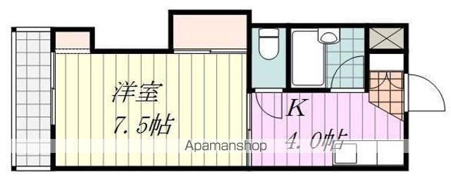 デコール余戸(1K/5階)の間取り写真