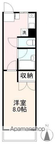 インターステイツ上之町(1K/2階)の間取り写真