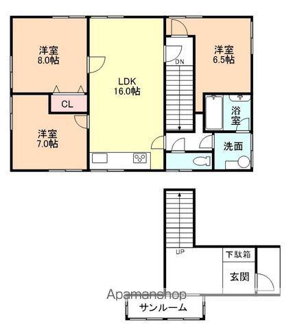 ANFANGⅡ(3LDK/2階)の間取り写真