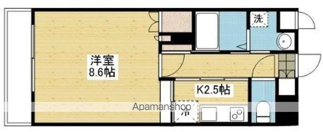 ヴェルデ・フレスコ(1K/3階)の間取り写真