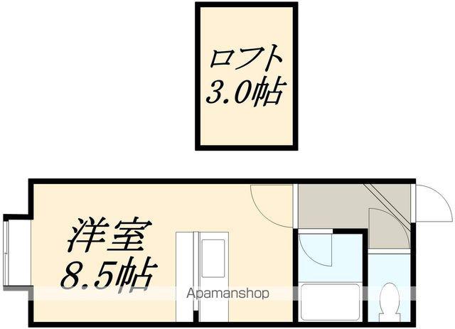 ソニア緑(ワンルーム/2階)の間取り写真