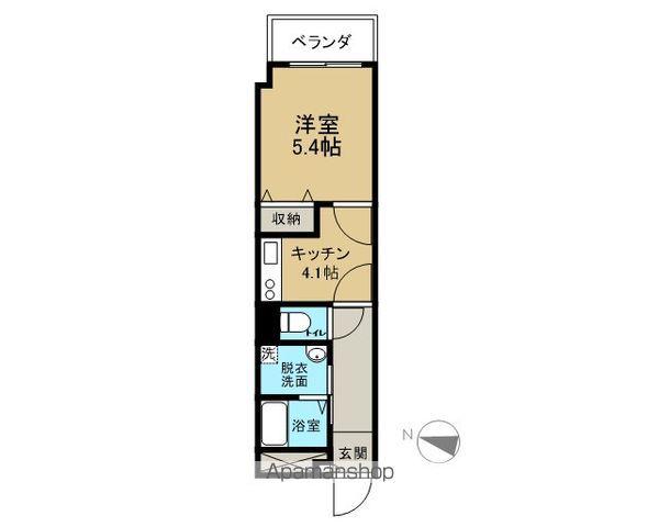本町VILLA(1K/3階)の間取り写真