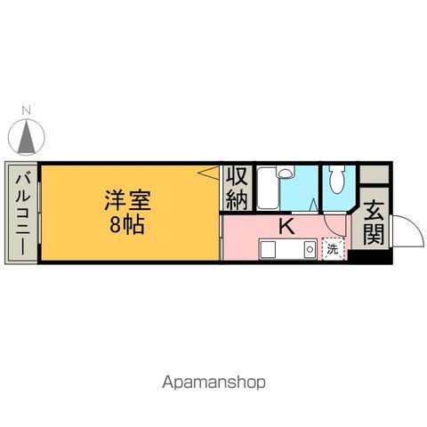 浅井ビル(1K/3階)の間取り写真