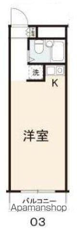 コート今里Ⅰ(ワンルーム/2階)の間取り写真