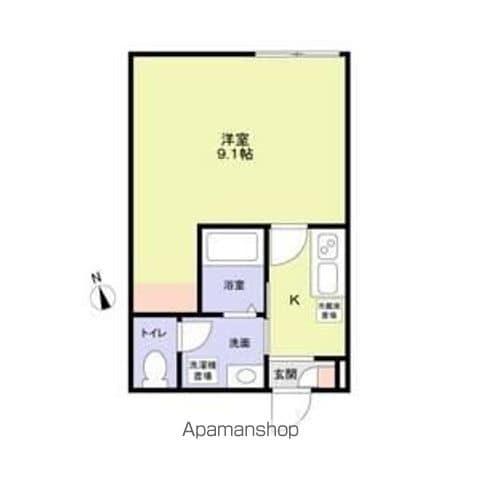 PHOS八王子(1K/3階)の間取り写真