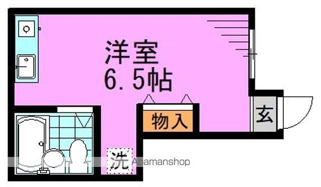 パティオ(ワンルーム/1階)の間取り写真