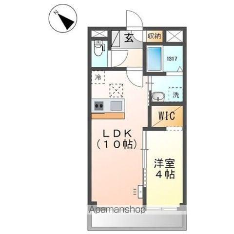 GRAND RAFFINE(1LDK/1階)の間取り写真