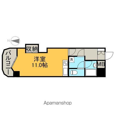 秋月ハイツ(ワンルーム/5階)の間取り写真