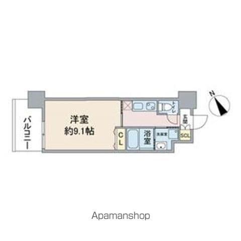 GOKISO TERRACE(1K/4階)の間取り写真