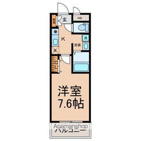 コートデリヴィエール上飯田(1K/6階)の間取り写真