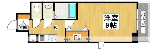 ARTIZA堺東(1K/8階)の間取り写真