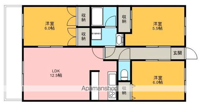 ベルフォーレ白鷺(3LDK/2階)の間取り写真