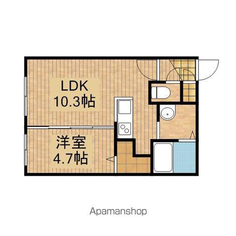 ミラネーゼ24軒(1LDK/2階)の間取り写真